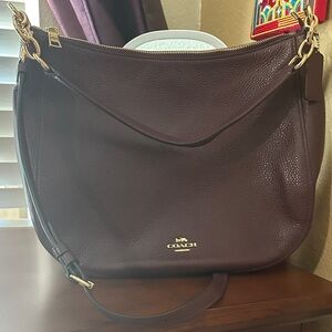 Coach Laurel Burgundy Leather Shoulder Bag